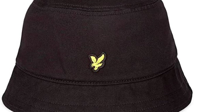 Lyle & Scott Cotton Twill Bucket Hat True Black